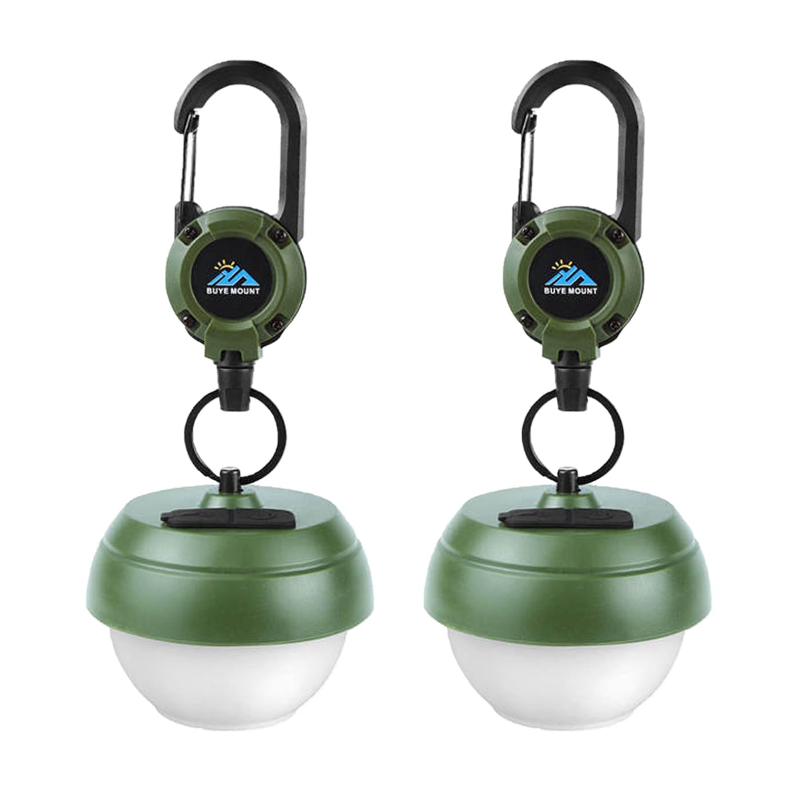 QLIGHT (2Pack) Camping Lantern Rechargeable Outdoor Camping Light,Battery Powered Portable Bright Tent Lamp, 5 Light Modes,Waterproof Led Light For Camping & Hiking (2Pack)